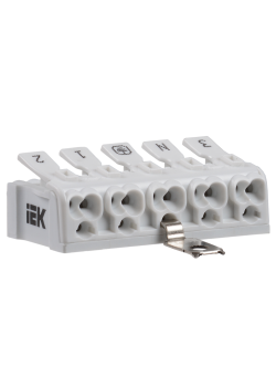 Клемма пружинная соединительная КСПз5-3L+N+PE IEK