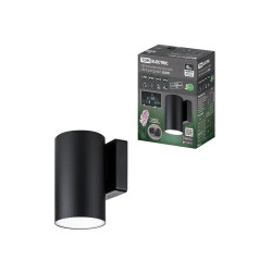 Светильник настенный LED, Соло, 6 Вт, 4000 К, H160 мм, алюм./черн., IP65, TDM