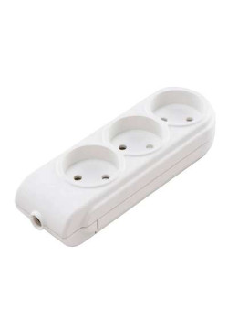 Колодка удлинителя 3-м без заземл. защ. шторки Makel N3010000