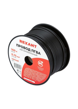 Провод ПГВА 0.75 Ч бухта (м) Rexant 01-6506