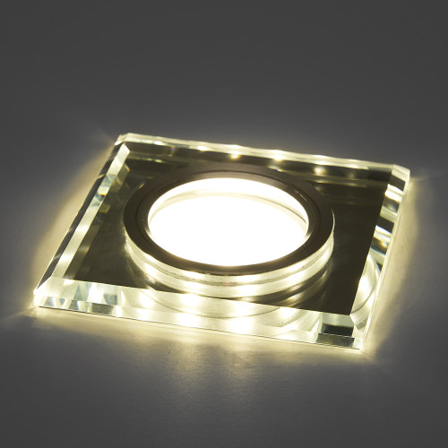 Светильник встраиваемый с белой LED подсветкой Feron CD8150 потолочный MR16 G5.3 белый Светильник встраиваемый с белой LED подсветкой Feron CD8150 потолочный MR16 G5.3 белый