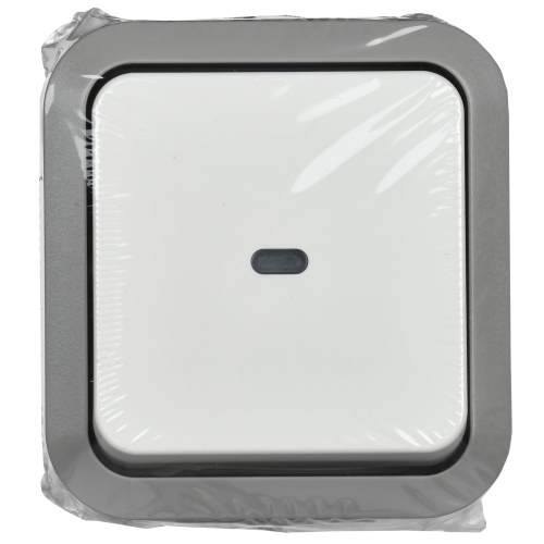 TORS Переключатель одноклавишный с индикацией 10А IP55 TS202 серо-белый IEK TORS Переключатель одноклавишный с индикацией 10А IP55 TS202 серо-белый IEK