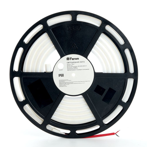 Светодиодная неоновая лента Feron LS651, 180SMD(2835)/m 14,4W/m 12V 5m IP68 ,4000К с 2 заглушками, 2 заглушками c проводом, 10 креплениями в комплекте Светодиодная неоновая лента Feron LS651, 180SMD(2835)/m 14,4W/m 12V 5m IP68 ,4000К с 2 заглушками, 2 заглушками c проводом, 10 креплениями в комплекте