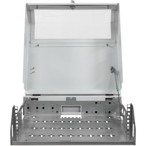 Шкаф коммутационный NTSS (NTSS-SOHO5U) настенный 5U 520x140мм пер.дв.стекл несъемн.бок.пан. 80кг белый 11кг 480мм IP20 металл