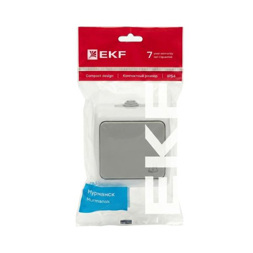 Мурманск Кнопка звонка 1-кл. 10А IP54 сер. EKF