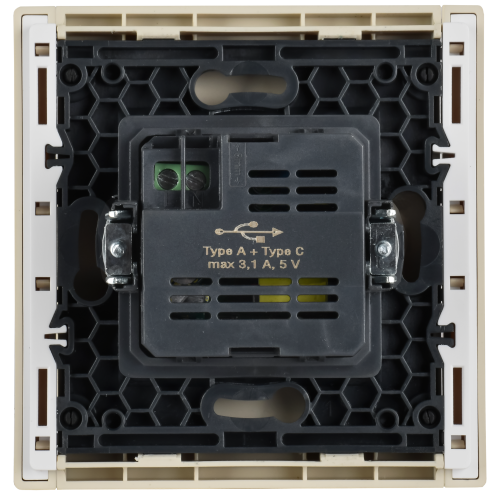 FORTE&PIANO Розетка USB A+C 3,1А FP450 ваниль IEK FORTE&PIANO Розетка USB A+C 3,1А FP450 ваниль IEK
