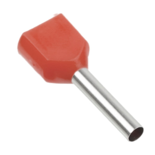 LD406-1008 Наконечник штыревой втулочный изолированный НШВИ(2) 1,0-8 (DIY упаковка 25 шт)