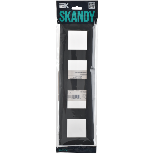 SKANDY Рамка 4-местная SK-F04T титан IEK
