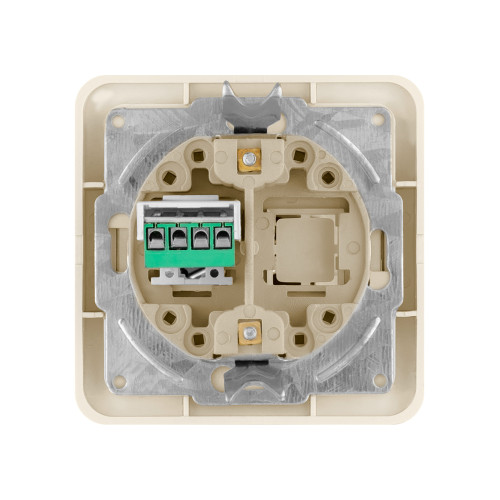 Розетка TФ (RJ-11) сл. кость Розетка TФ (RJ-11) сл. кость