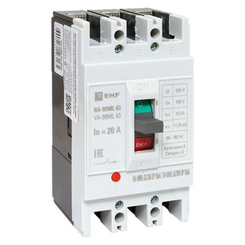 ВА-99МL 63/20А 3P 15кА EKF Basic