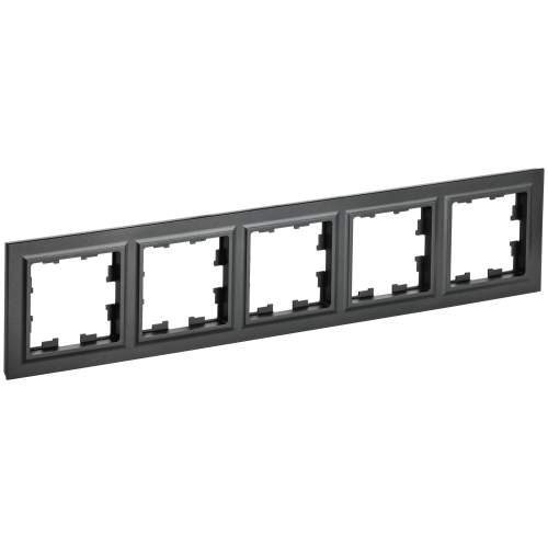 BRITE Рамка 5-местная РУ-5-БрЧ черный IEK