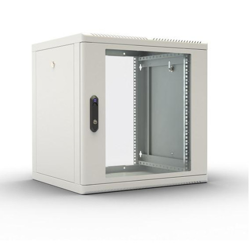 Шкаф коммутационный ЦМО (ШРН-М-12.500.1) настенный 12U 600x456мм пер.дв.металл 130кг серый 456мм 20.9кг 180град. 610мм