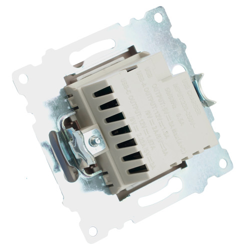 Розетка 2-местная USB + type C, STEKKER GLS10-7116-04, 250В, 3А, max 20W,серия Катрин, шоколад Розетка 2-местная USB + type C, STEKKER GLS10-7116-04, 250В, 3А, max 20W,серия Катрин, шоколад