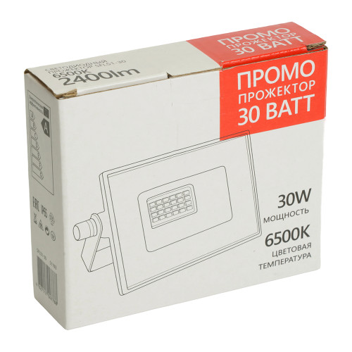 Светодиодный прожектор SAFFIT SFL51-30 IP65 30W 6500K черный Светодиодный прожектор SAFFIT SFL51-30 IP65 30W 6500K черный