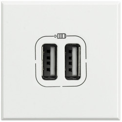 Axolute разъём для зарядки 2хUSB бел