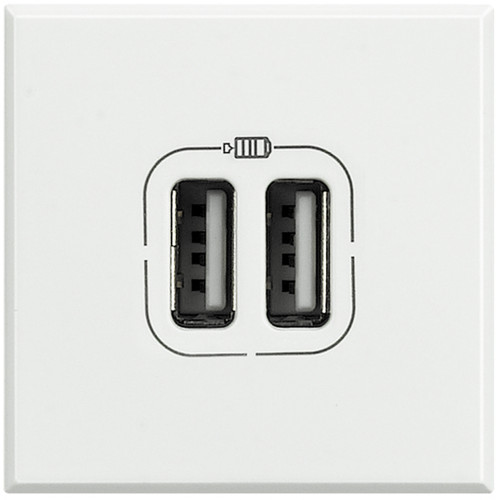 Axolute разъём для зарядки 2хUSB бел