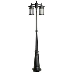 Светильник садово-парковый Feron PL768,  столб 2*60W 230V E27, черный