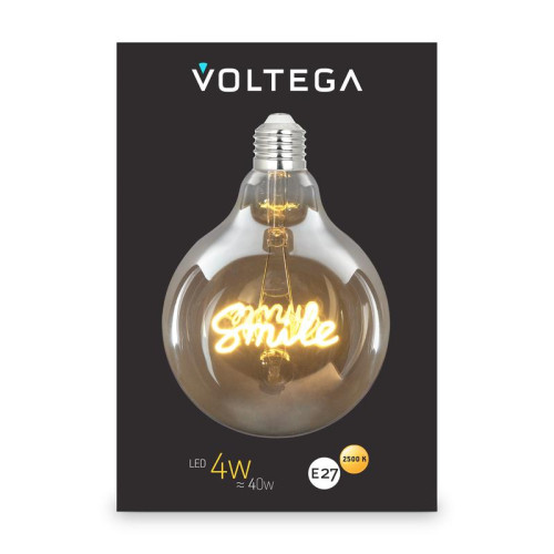 Лампа светодиодная филаментная Loft 271 G125 4Вт 2500К E27 Voltega 8553 Лампа светодиодная филаментная Loft 271 G125 4Вт 2500К E27 Voltega 8553