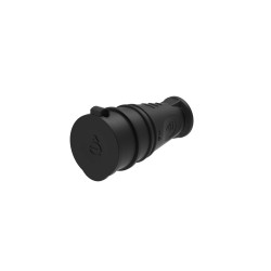 MULTISET Розетка 2К+З кабельная каучуковая 16 А/250 В IP44 ЧЁРНАЯ