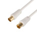 Шнур TV Plug - TV Jack 3м бел. Rexant 18-0004 Шнур TV Plug - TV Jack 3м бел. Rexant 18-0004