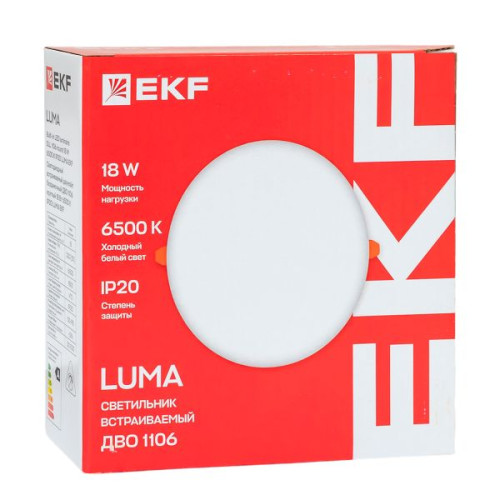ДВО 1106 круглый 18Вт 6500K IP20 LUMA EKF