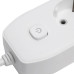 Удлинитель 4-местный c/з 3x1 мм2, 3 м, 250В, 10А, 2USB+1Type-C 2,4А, серия Home plus, белый STEKKER HM08-43-02