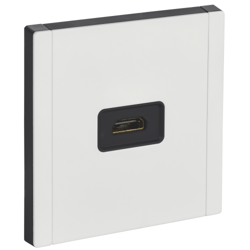 FORTE&PIANO Розетка HDMI FP240M металл белый IEK