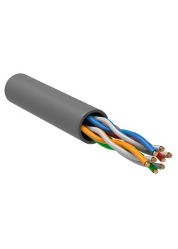 Кабель витая пара U/UTP кат.5E 4х2х24AWG solid CCA PVC сер. (м) GENERICA BC1-C5E04-111-100-G