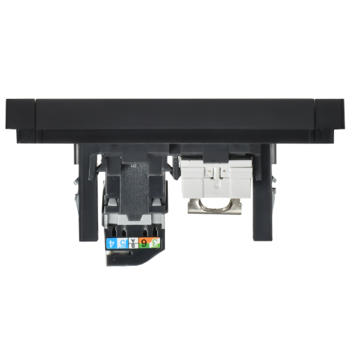 FORTE&PIANO Розетка двойная RJ11+RJ45 кат.5E FP135 черный IEK FORTE&PIANO Розетка двойная RJ11+RJ45 кат.5E FP135 черный IEK