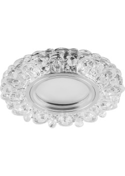 Светильник встраиваемый с белой LED подсветкой Feron CD926 потолочный MR16 G5.3 прозрачный
