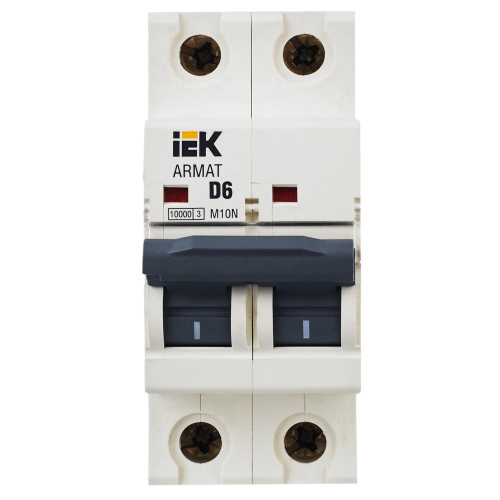 ARMAT Автоматический выключатель M10N 2P D 6А IEK ARMAT Автоматический выключатель M10N 2P D 6А IEK
