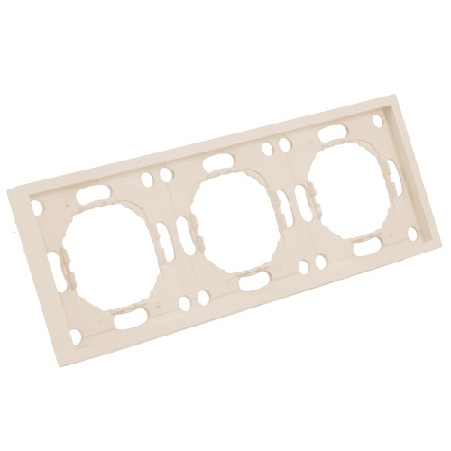 Рамка STEKKER, PFR00-5003-08 3-местная, серия Эмили, кашемир, soft touch Рамка STEKKER, PFR00-5003-08 3-местная, серия Эмили, кашемир, soft touch