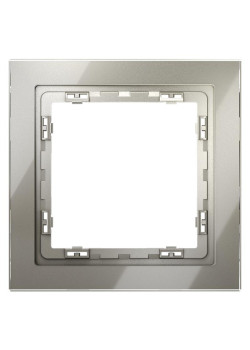 Рамка 1-м S70 стеклян. шелк Voltum VLS110104