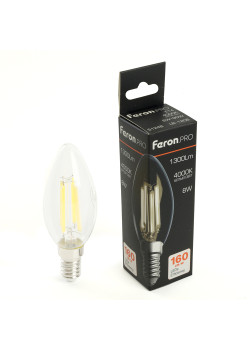 Лампа светодиодная Feron.PRO LB-1208 Свеча E14 1300LM 8W 175-265V 4000K