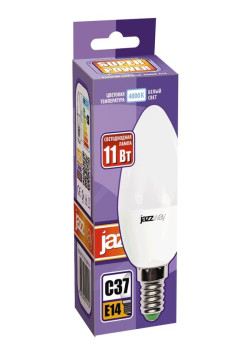 Лампа светодиодная PLED-SP 11Вт C37 4000К нейтр. бел. E14 230В/50Гц JazzWay 5019188