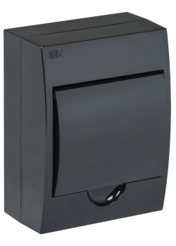 KREPTA 3 Корпус пластиковый ЩРН-П-6 IP41 черный IEK