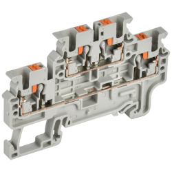 ARMAFIX Клемма пружин. Push-in CP-ML 2 ур. 2,5мм2 серая IEK