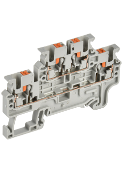 ARMAFIX Клемма пружин. Push-in CP-ML 2 ур. 2,5мм2 серая IEK