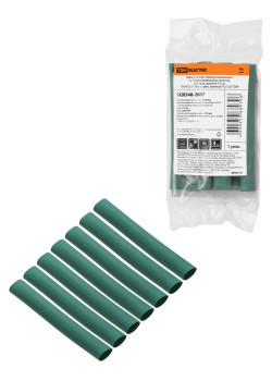 Набор трубок термоусаживаемых, не поддерживающих горение, клеевых, длиной 10 см ТТкНГ(3:1) 