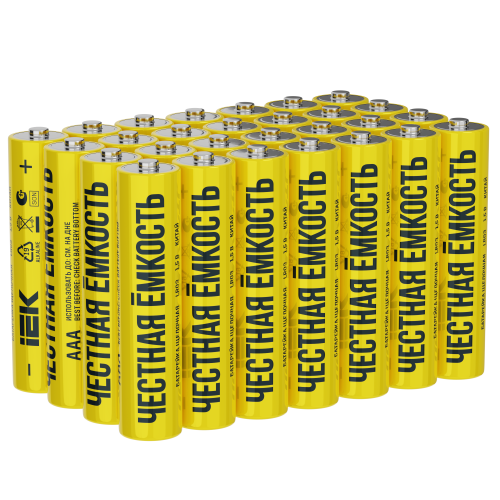 Батарейка щелочная Alkaline LR03/AAA (28/бокс) IEK