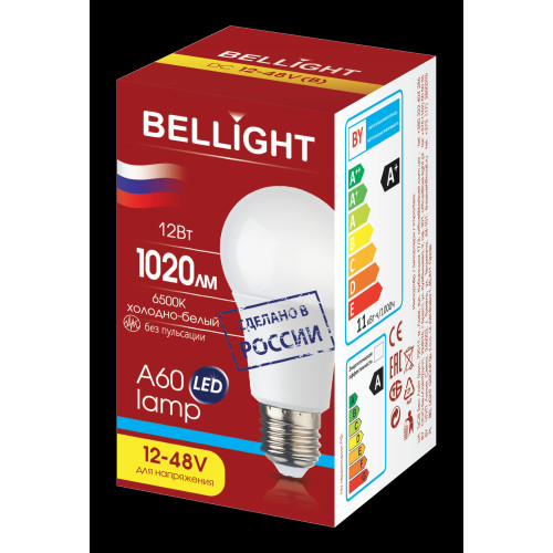 Лампа светодиодная/ Лампа светодиодная LED A60 Е27 12W 12-48вольт 6500К