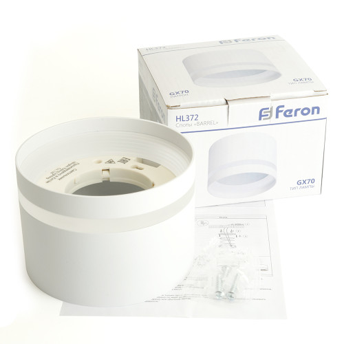 Светильник потолочный Feron HL372 LUNA 25W, 230V, GX70, белый Светильник потолочный Feron HL372 LUNA 25W, 230V, GX70, белый