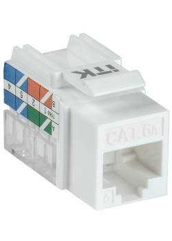 ITK Модуль Keystone Jack кат.6A UTP 110 IDC 90град