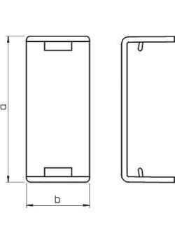 Накладка стыковая кабель-канала 60х90мм ПВХ WDK HS60090RW бел. OBO 6193590