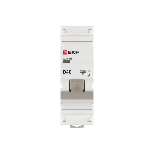 Авт. выкл. ВА 47-100 1P 40А (D) 10kA PROXIMA EKF Авт. выкл. ВА 47-100 1P 40А (D) 10kA PROXIMA EKF