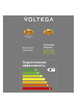 Лампа светодиодная Loft Led A101GMC97 4Вт 1800К E27 DIM Voltega 8567