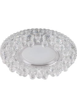 Светильник встраиваемый с LED подсветкой Feron CD941 потолочный MR16 G5.3 прозрачный
