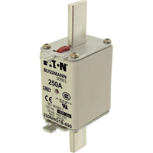 Предохранитель NH 160A 690В gG 1 двойная индикация EATON 160NHG1B-690 Предохранитель NH 160A 690В gG 1 двойная индикация EATON 160NHG1B-690