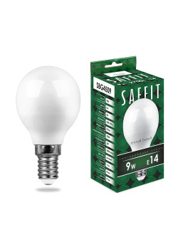 Лампа светодиодная SAFFIT SBG4509 Шарик E14 9W 230V 2700K