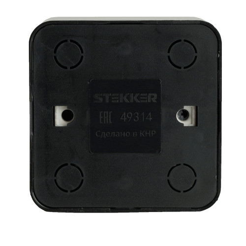 Розетка 1-местная с/з открытой установки, STEKKER, 250В, 16А, IP20, серия София, черный, MST16-11-02 Розетка 1-местная с/з открытой установки, STEKKER, 250В, 16А, IP20, серия София, черный, MST16-11-02